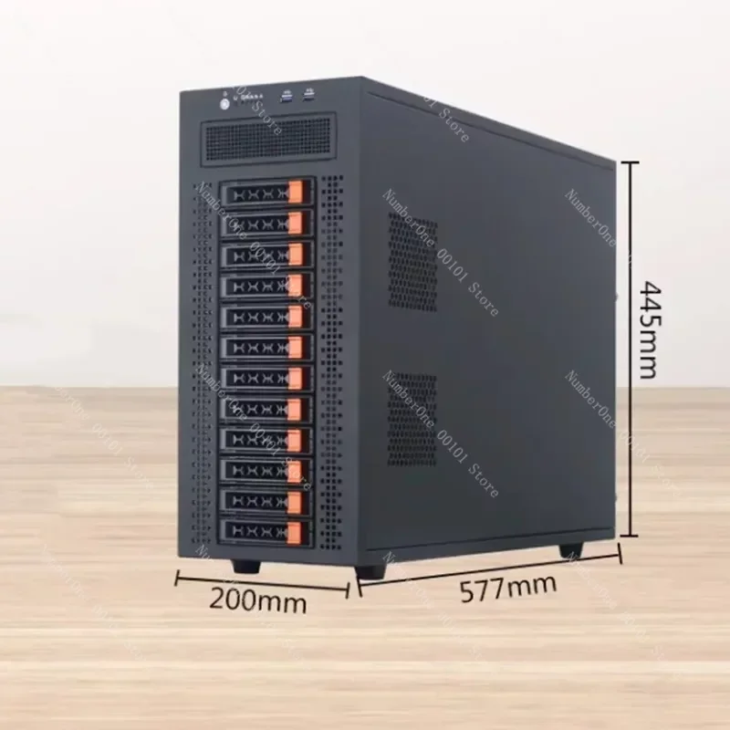 12-disk Tower Storage Server Multi-extension Supports EATX Motherboard Industrial Computer Box