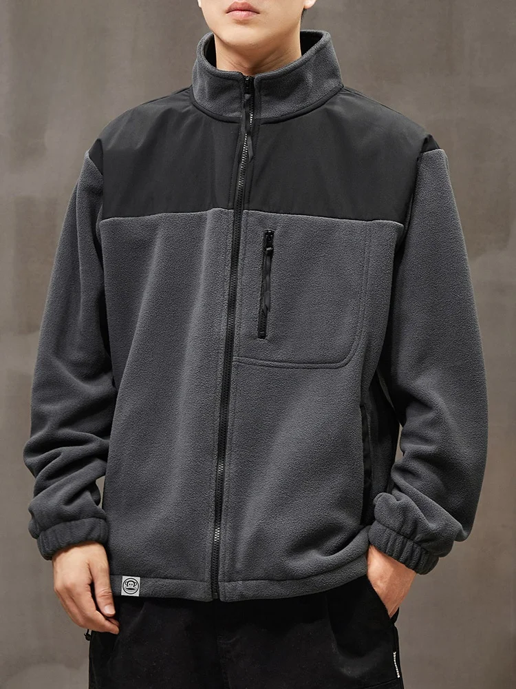 

PaulFrank Monkey Loose Fit Fce Jaet Men's Spring Autumn New Sle Color Blo Stand Collar Warm Top Youth Faion