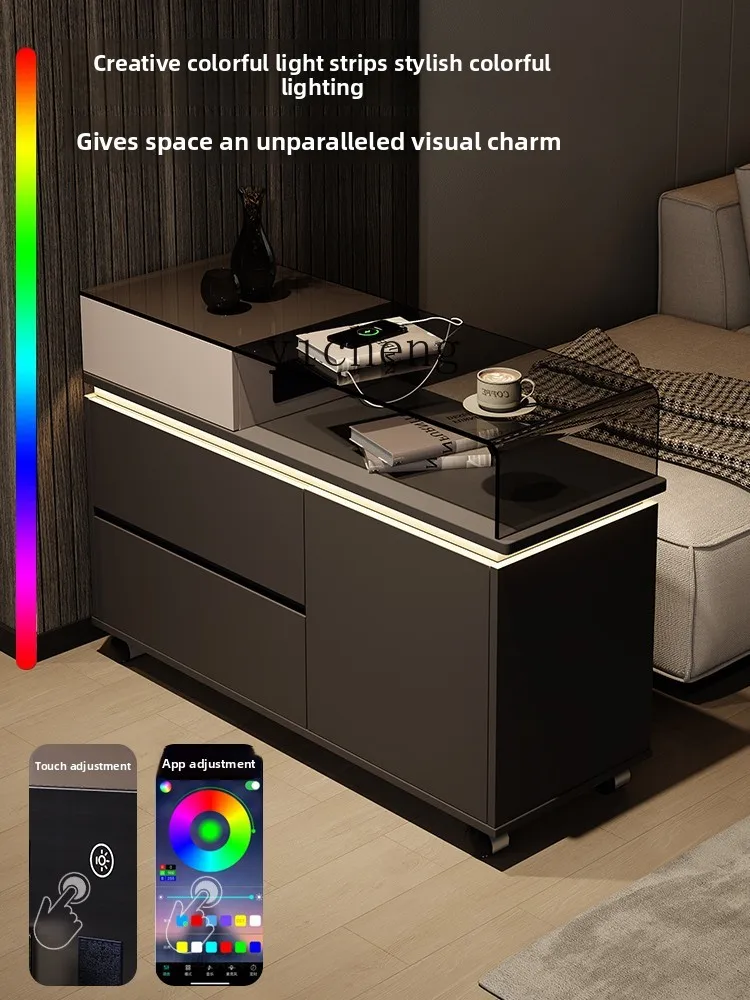 XL 1 يمكن للخزانة الجانبية بجوار الأريكة الإبداعية XL أن تحريك طاولة القهوة الصغيرة وغرفة المعيشة وطاولة الزاوية المنزلية. #5