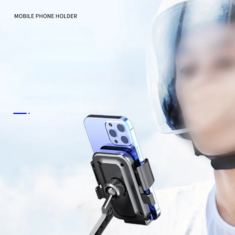 ユニバーサルアルミ合金オートバイ携帯多機能電話ホルダーバイク乗馬携帯電話マウント落下防止マウントホルダー