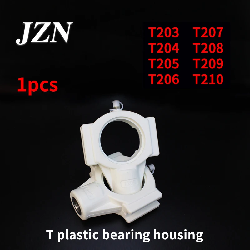 Carcasa de rodamiento de nailon blanco de plástico T208 T209 T203 T210 T206 T204 T205 T207