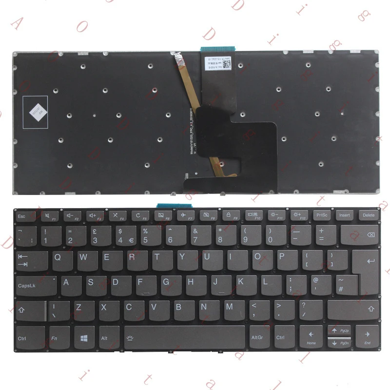 LL NUEVO Teclado para Lenovo IdeaPad V130-14 V130-14IGM V130-14IKB UK con retroiluminación