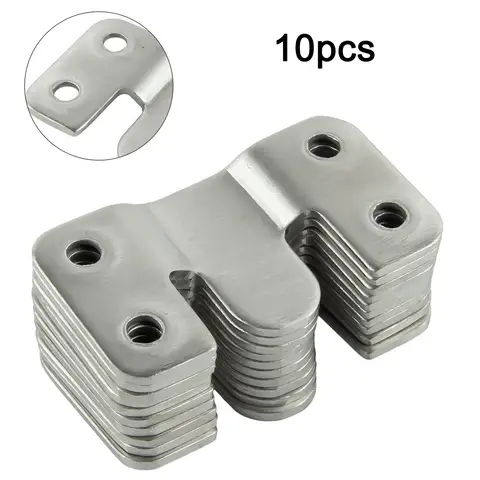 10PCS 헤비 듀티 그림 프레임 후크 벽 걸이 철강 소파 인터록 브래킷 조인트 침대 코너 교수형 후크 가구 하드웨어