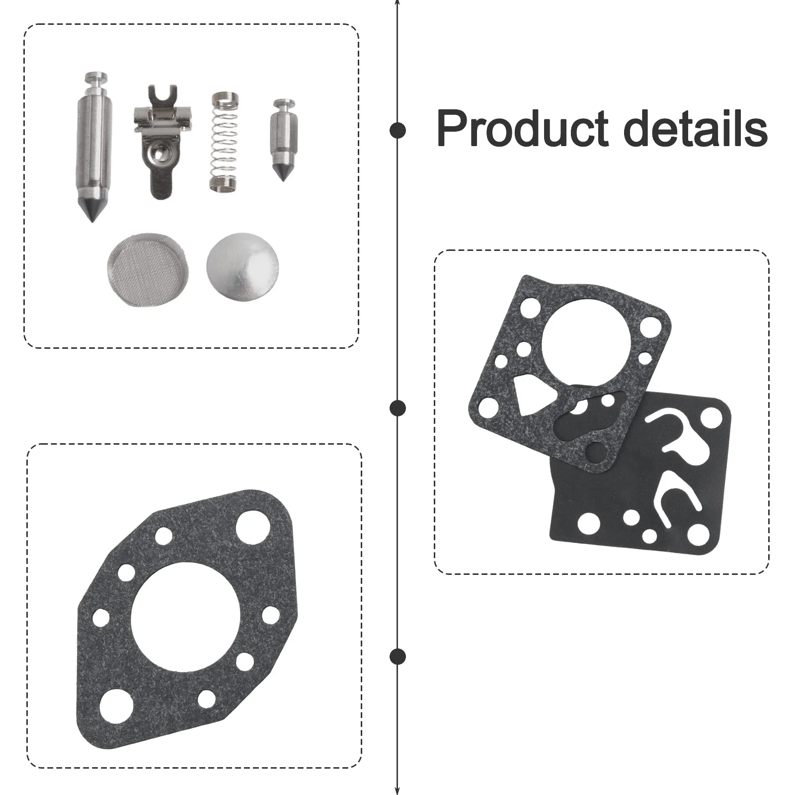 Carburetor Gasket Pack for For TILLOTSON 2HU 1HU Models Fits For Flymo L300 L400 XL400 Machines Engine Tune Up and Repair Ready