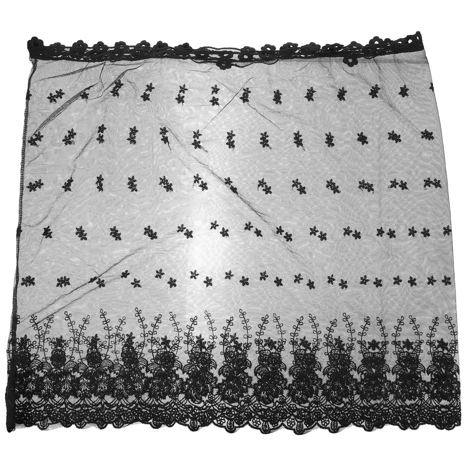 Bridal Veil for Wedding Women Lace Head Covering Chic Waist Length Veil Cape Stylish Bridal Accessory for Photo Prop Cosplay