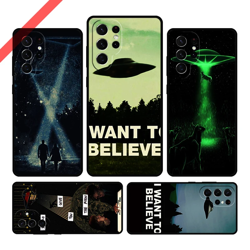 I want to believe Original The X Files Phone Case For Samsung Galaxy S20 FE S21 S10 S23 Plus S24 S22 Ultra Note20 S9 S8 Cover