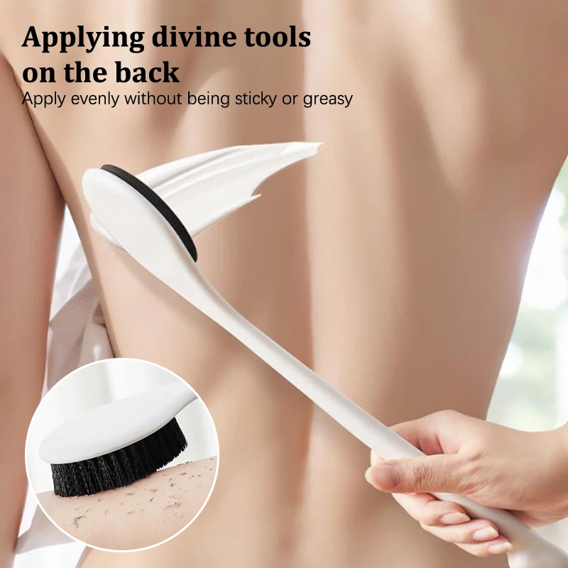 

Лосьон-аппликатор, щетка для мытья тела, мягкая щетка с длинной ручкой для самостоятельного нанесения крема для спины и ног, кожи, солнцезащитный крем