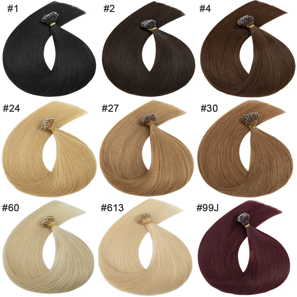 SEGO Nano Rings 100% Human Hair Extensions 1g/s Micro Beads Double Drawn Microlink Natural Hair 50g/pack Good Density