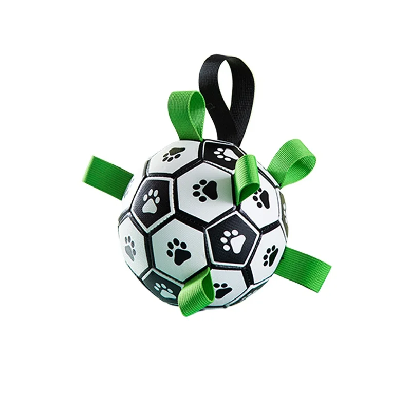 Dog Toys Knot Rope Ball Cotton Soccer Ball with Straps Dumbbell Puppy Cleaning Teeth Toy Durable Pet Football Dog Accessories