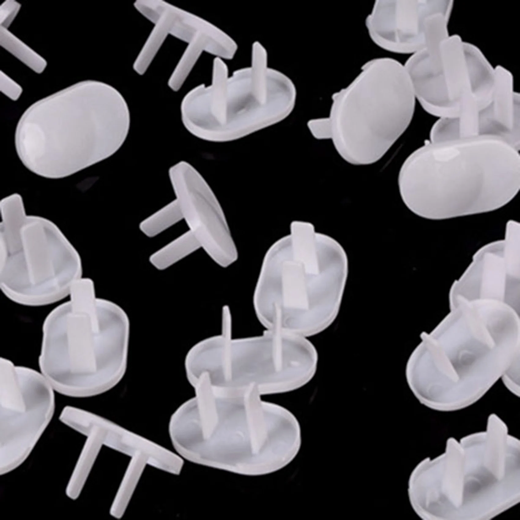 

AS96-300Pcs Anti Electric Shock Plugs Protector Cover Cap Power Socket Electrical Outlet Baby Children Safety Guard Two Holes
