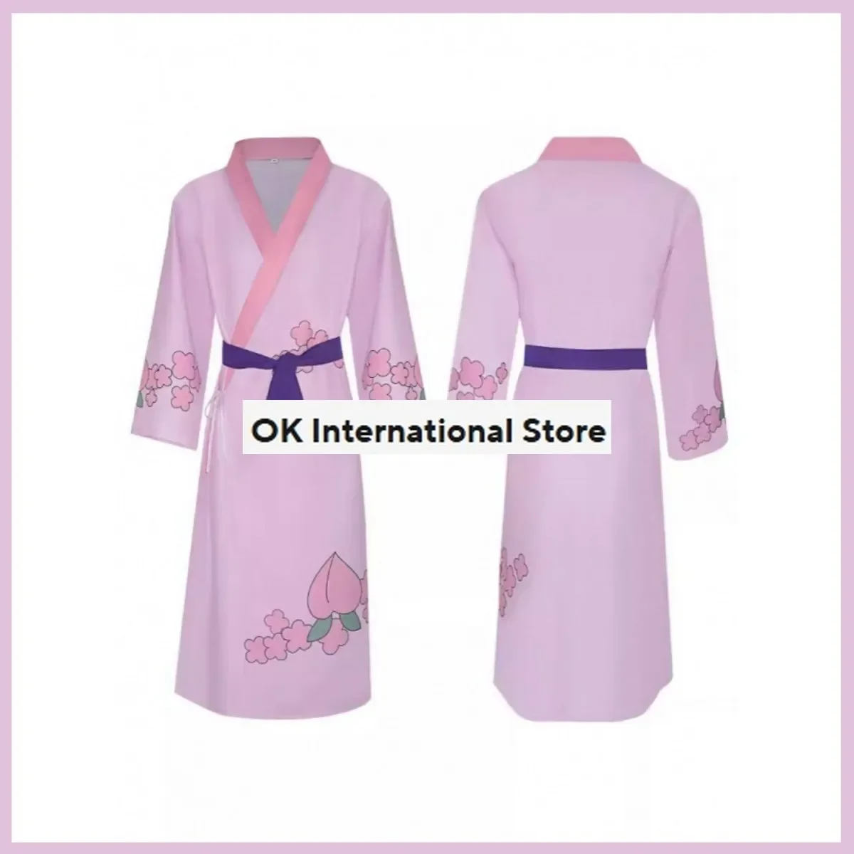 Anime Kozuki Momonosuke Cosplay Costume Wano Kuni pays enfance japonais rose Kimono Robe homme noël Halloween Costume
