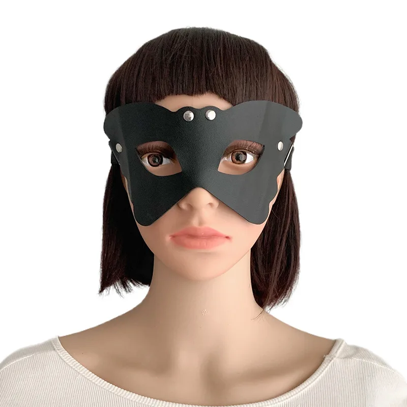 

Women Sexy Mask Female Leather Butterfly Mask Half Face Fox Cosplay Leather Halloween Party Ball Punk Adult Game Toy Supplies