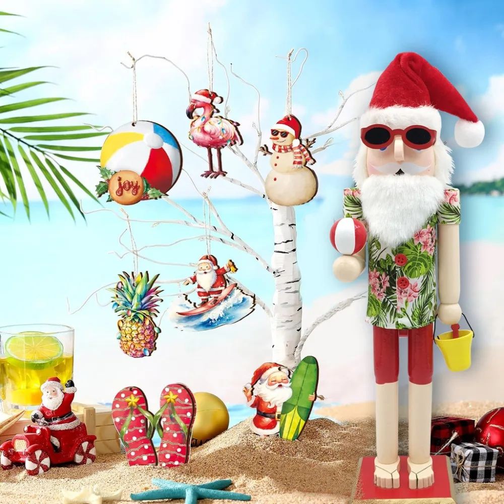 

Nutcracker Decoration Clever Creations Summer Coat Santa Craft Traditional Wooden Nutcracker Pendant Christmas Decor