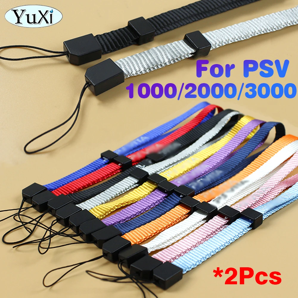 2Pcs Hand Wrist Strap Rope For PS Vita PSV 1000 2000 3000 Anti-dropping Hand Strap Lanyard String For Phone Camera USB Parts