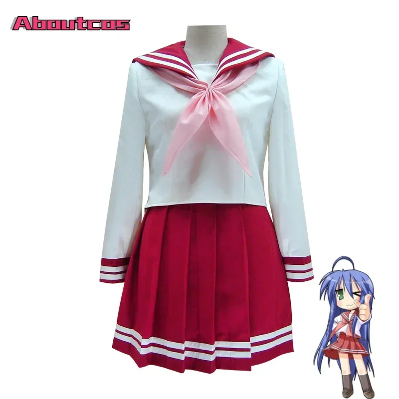 

Anime Lucky Star Konata Izumi Cosplay Costume Halloween Carnival Dance Performance Costume Vibrant Campus JK Uniform For Women