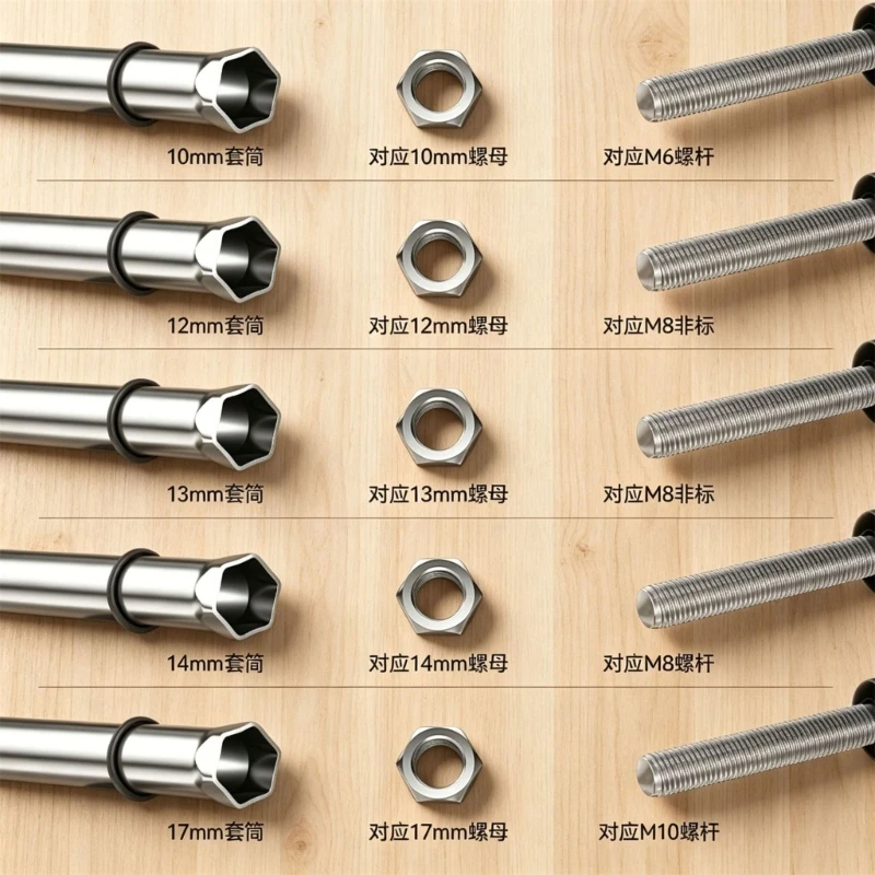 Steel Installation Leveling Sleeve, 6.38 In Ceiling Framing Adjustment Tool with Extended Body for Service Work and Repair
