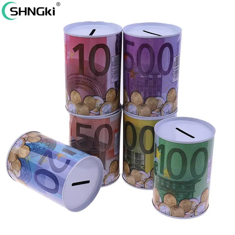 Vuông Giá Đỡ Điện Thoại Hình Con Heo Nhật Ký Chú Bé Loạt Tấm Thiếc Hộp Tiết Kiệm Tiền Nồi Đồng Xu Hộp Quà Tặng Trang Trí Nhà Hộp Đựng Tiền Tiết Kiệm Tiền Xu tiền Giấy