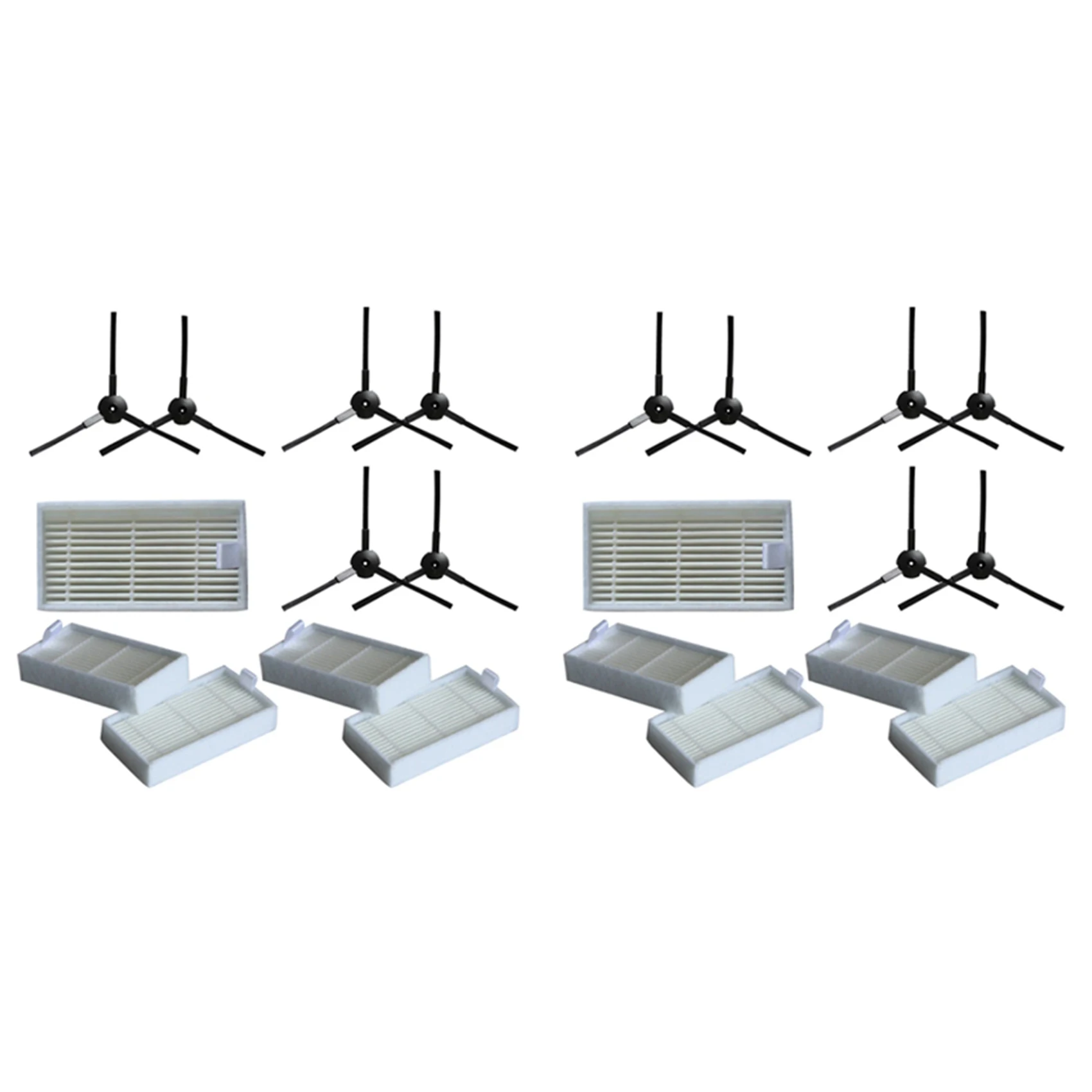 Новая боковая щетка 12X + 10X фильтр для замены аксессуаров для робота-пылесоса Lidl SSR 3000 A1