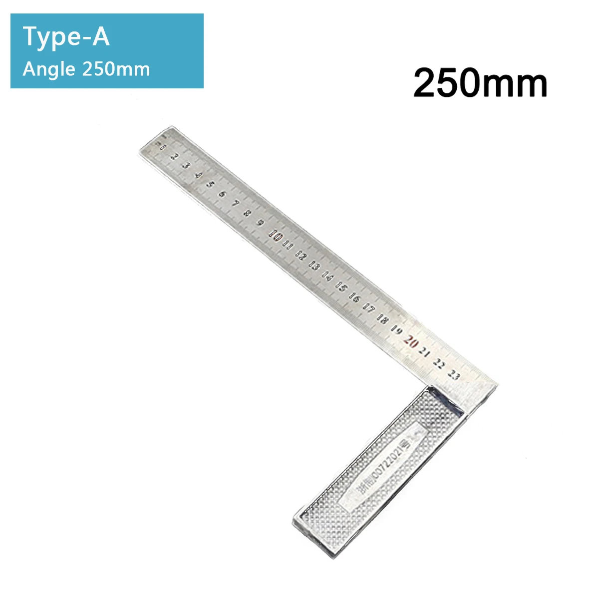 250/300mm Aluminum Square Ruler Right Angle 90 Turning ruler Woodworking Measuring Tool Angle Square Ruler For Student Carpenter