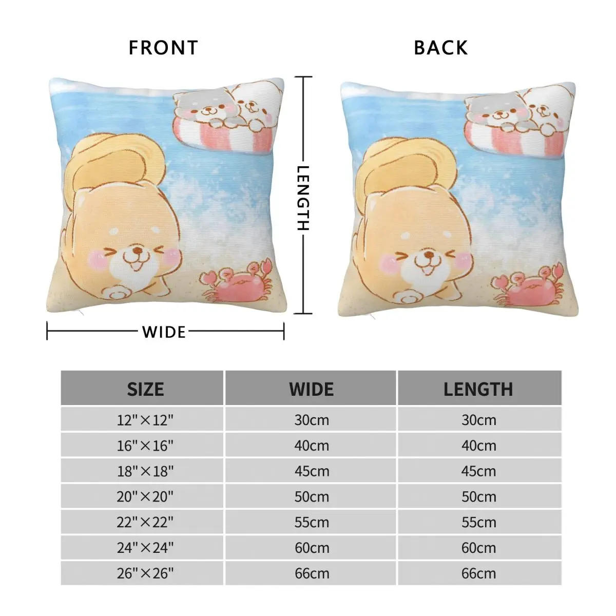 1Piece Pillowcase Cover For Bedroom guest room children's room recreational vehicle vacation home