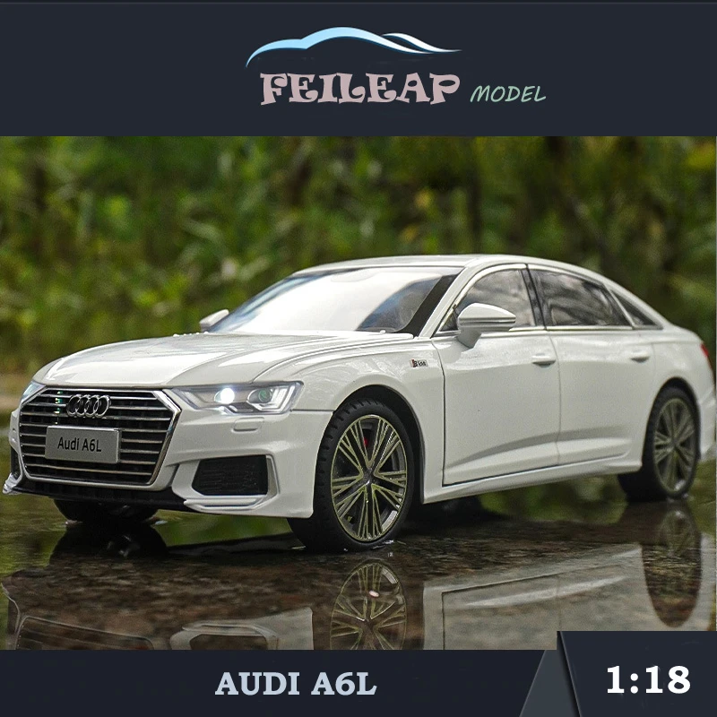 

Big Size Simulation 1:18 Audi A6L Alloy Car Model With Sound Light Collective Home Decor Metal Toy Vehicles Boy Birthday Gift