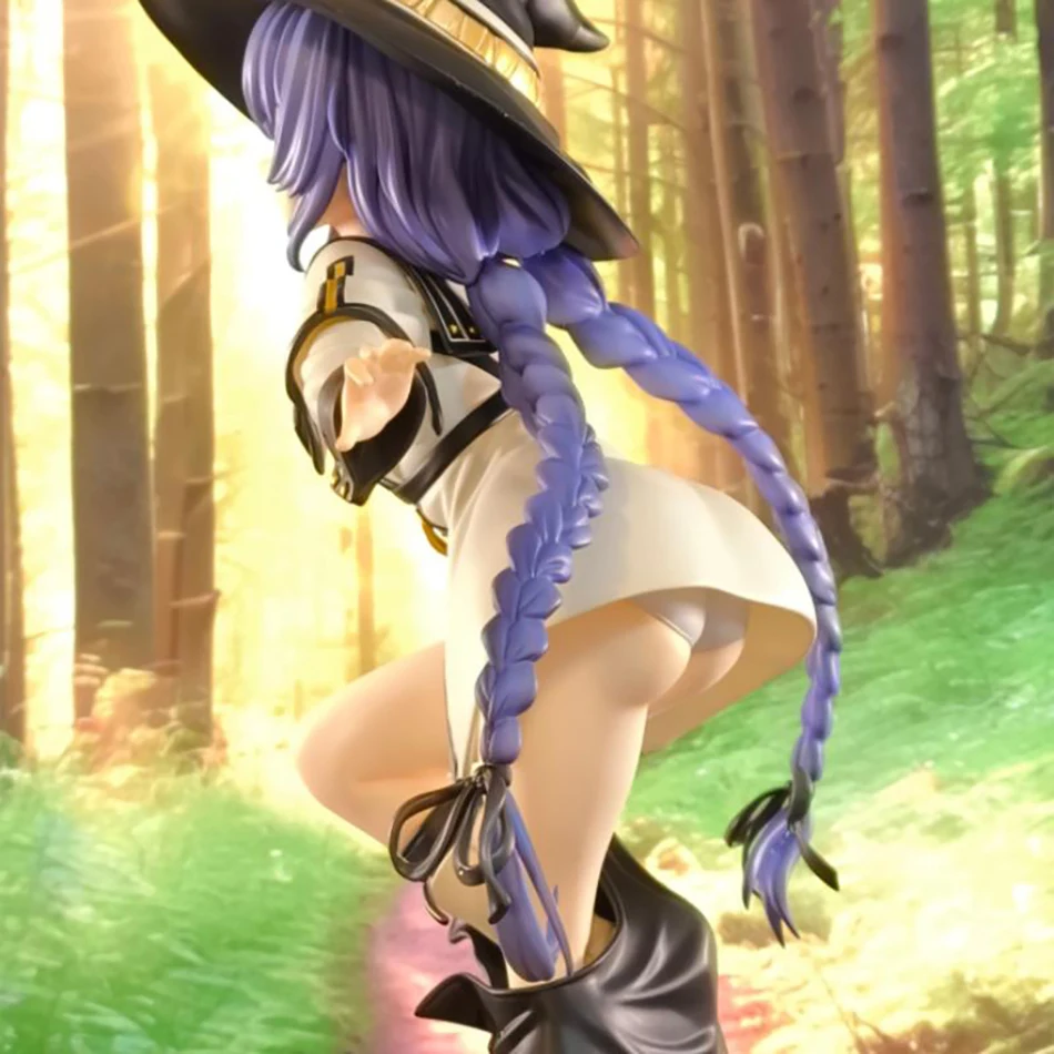 Figura de acción de mago de Anime Roxy Migurdia Mushoku Tensei: figura de Anime de reencarnación sin voz estatua de PVC ornamento modelo muñeca Juguetes