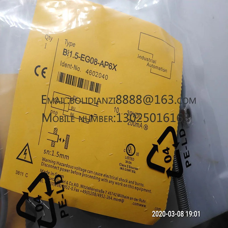 BI8U-M18-AP6X 100% novo interruptor de proximidade original