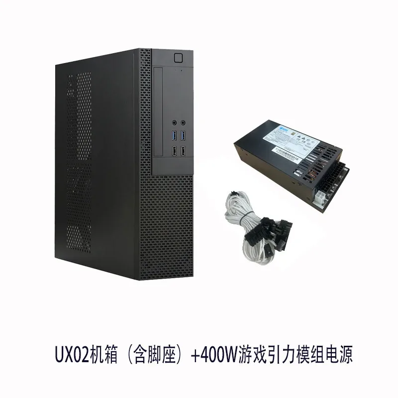 Horizontal MATX ITX Mini PC Chassis Support 1U Power Supply Half Height Graphics Card Optical Drive HTPC Case view 5