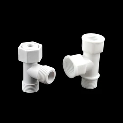 1~9PCS 1/2'' Male Female Thread PVC Tee Joint Pipe Fittings Adapter Aquarium Fish Tank Garden Irrigation 3 Way T-type Connector