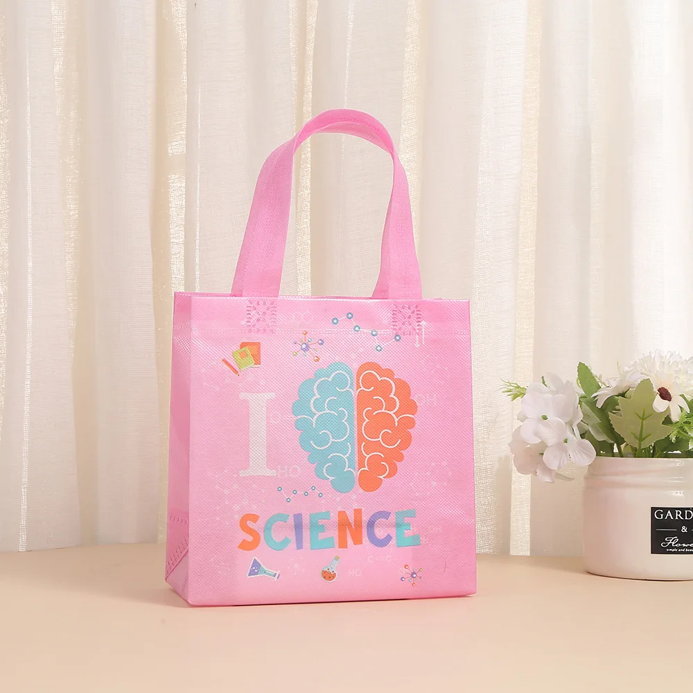 Science Party,Birthday,Game,Candy,Biscuit,Goodie,School Bags for kids,Children's Day,Eco-friendly,Reusable,Non-woven Gift Bags