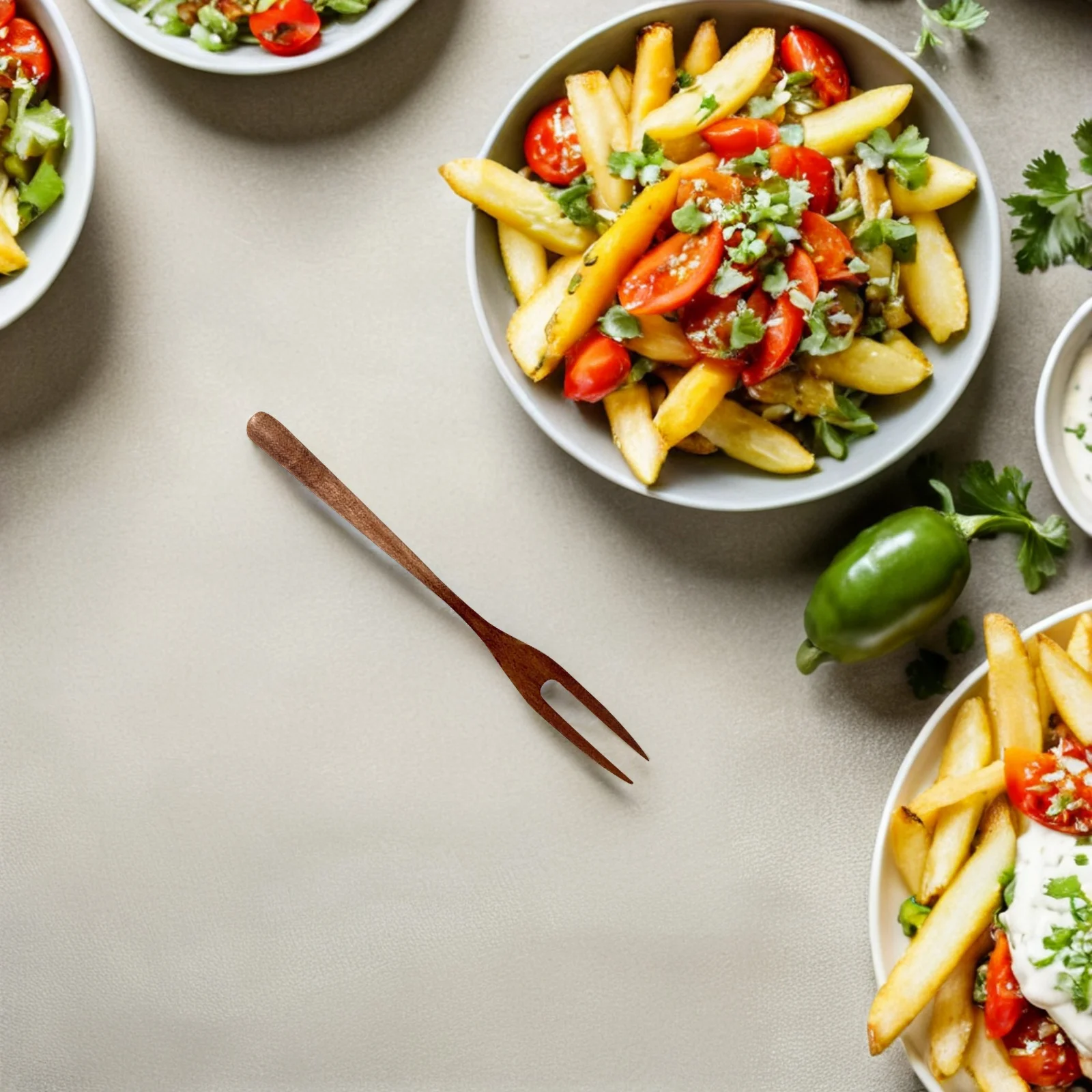 

2Pcs Fruit Forks High Quality Stainless Steel Two-Tine Dessert Forks Perfect for Buffet Cocktail Olive Appetizer Mini