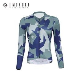 Mcycle Wholesale Biking Clothing Wear Customized Long Sleeve Cycling Top Sublimation Breathable Unisex Cycling Jersey