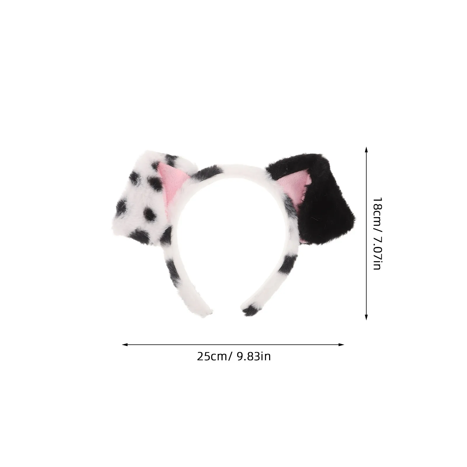 Dalmatian Ears Headband Dog Ear Hair Hoop Animal Costume Accessories Cute Puppy Headband for Parties Dalmatian Costume Headbands