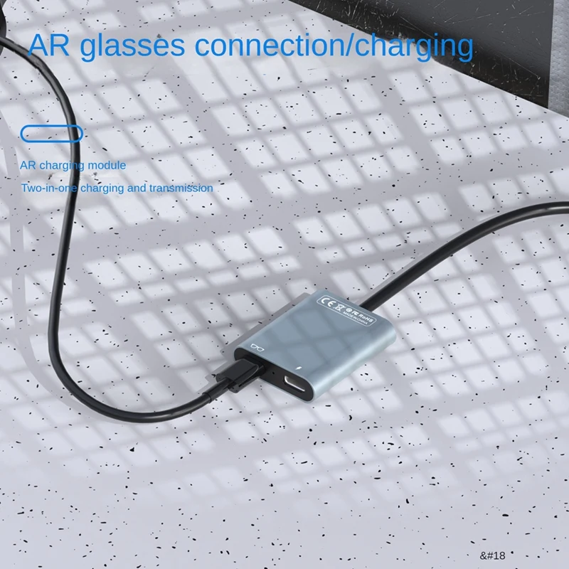 

Y16A AR Transmission Charging Module AR Glasses Hub Charging Adapter Suit for Thunderbird Air, Rokid, Xreal Air Smart Glasses