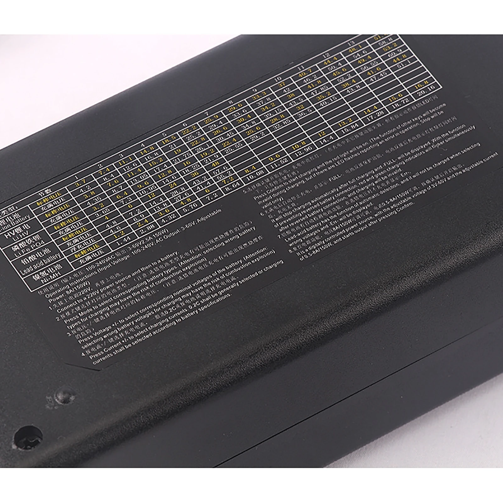 Imagem -04 - Adaptador Ajustável Universal do Poder com Tela de Exposição Carregador de Bateria do Li-íon 3v60v 8a 150w 36v 12v 48v 60v