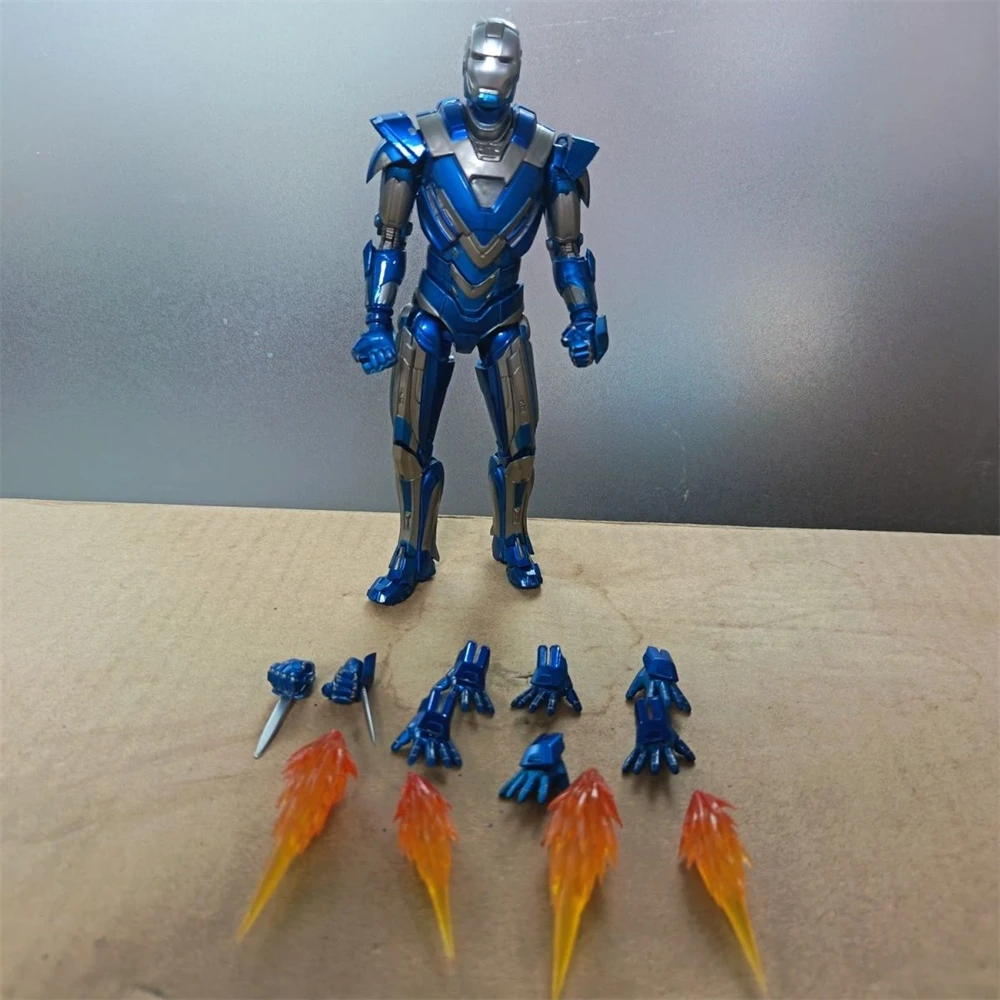 

Marvel Legends Железный Человек Синяя Краска Mk30 6-дюймовые настоящие оптовые товары дефектная модель куклы фигурку подарок на день рождения