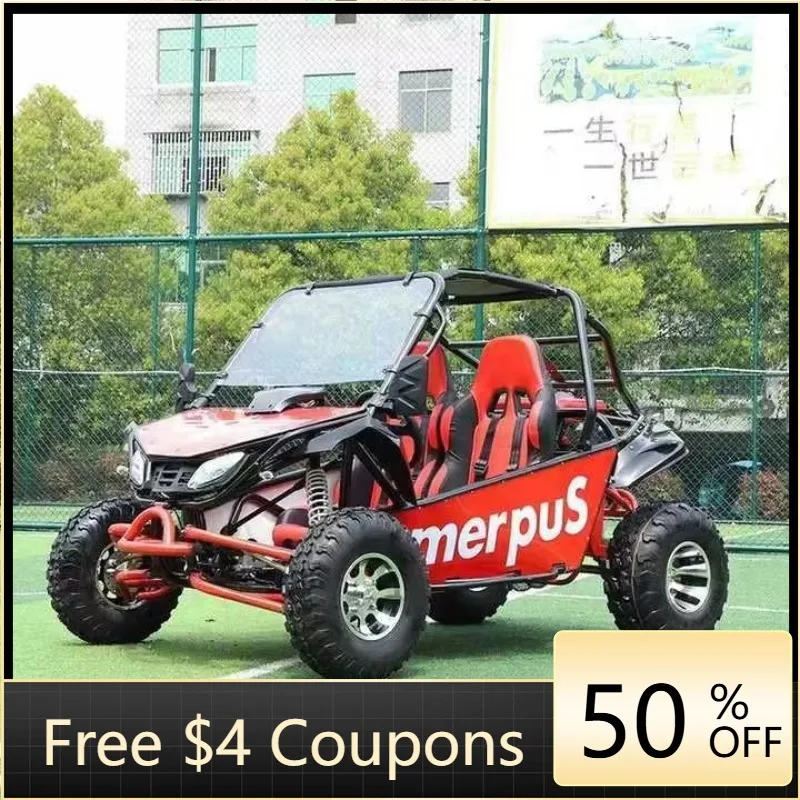 Rs All-terrain adult two-wheel off-road motorcycle automatic chain drive ATV UTV kart steering wheel two-wheel drive 50-75km/h