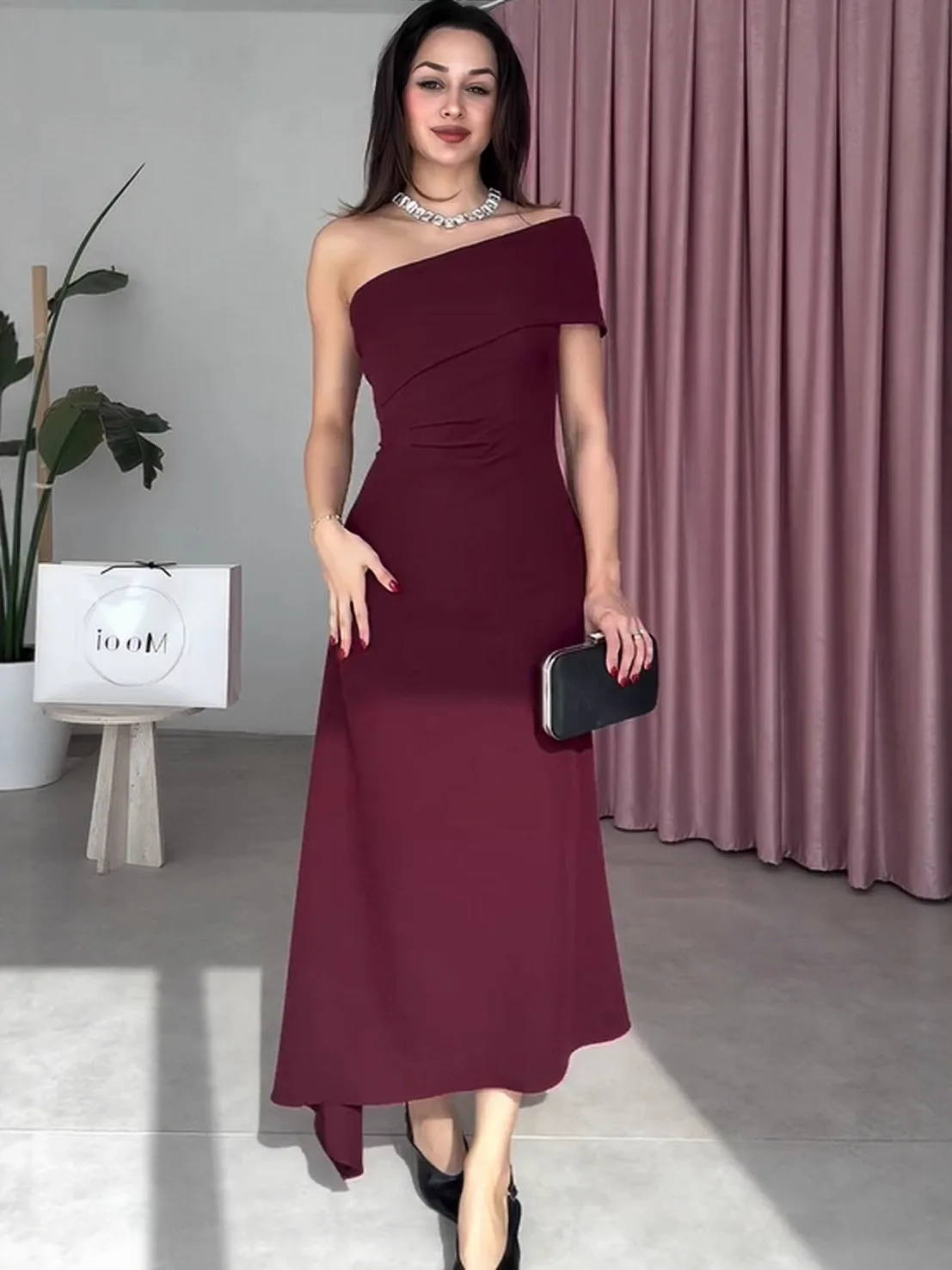 

Весеннее облегающее платье с асимметричным подолом и вырезом-лодочкой без рукавов для женщин, осеннее облегающее платье до колен с завышенной талией