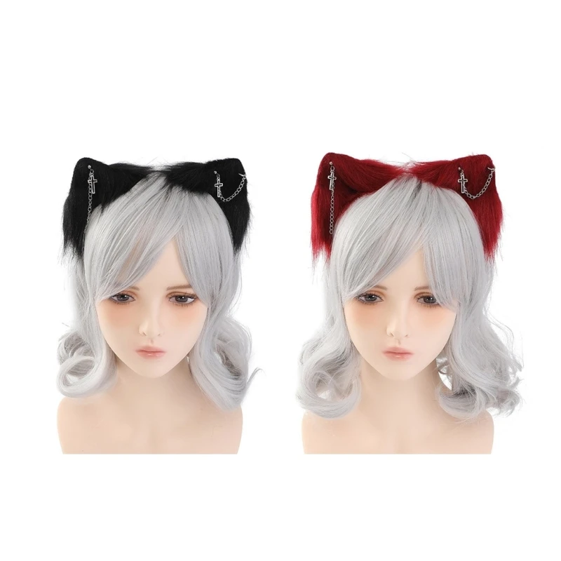 

Cosplay Anime Maid Headband Ear Hairband Girl Subcultures Hairhoop 28TF