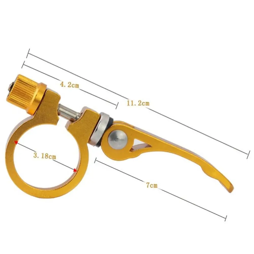 Aluminium Alloy Bike Seat Clamp 25.4/28.6/31.8/34.9mm 5 Colors Seatpost Clamp Ultralight Quick Release Bicycle Seatpost Clamps view 6
