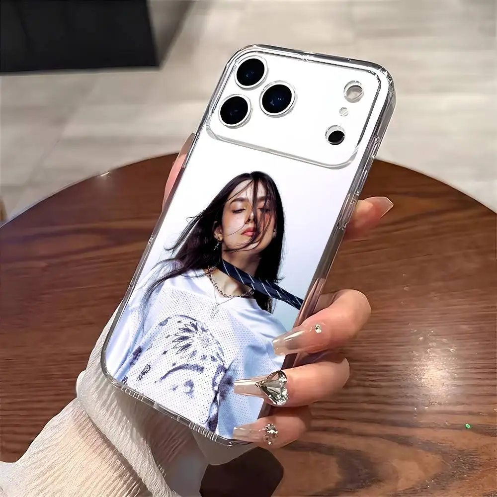 

Singer B-Billie Eilish Phone Case For iPhone 17 16 15 14 13 12 11 Mini Pro Max Plus Transparent Cover