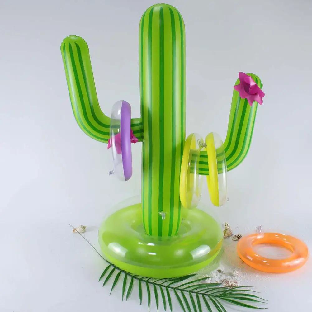 

Надувной плавающий коврик-какт для пляжа, бассейна, сада, вечеринок, декоративный, износостойкий ПВХ-материал, 1 шт.