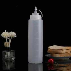 500 ML Plastic Pointed Mouth Squeeze Type Sauce Bottle Made Environmentally Friendly Materials Clean Dustproof Seasoning Bottles