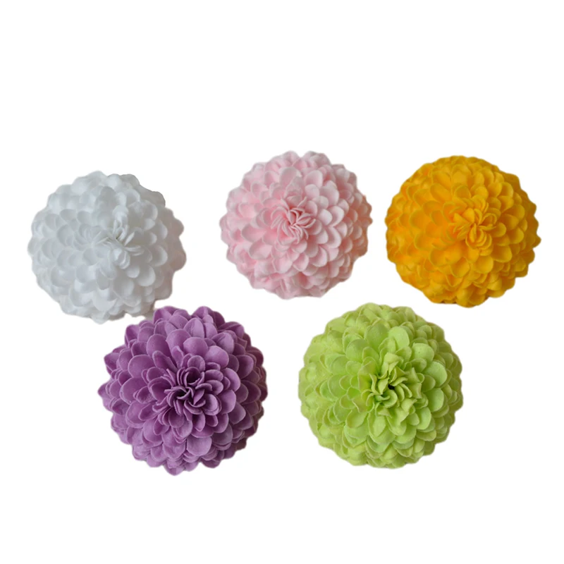 28 Stück Ping-Pong-Chrysanthemen-Pompons, künstliche Gänseblümchen-Blütenköpfe für Hochzeits- und Valentinstagsgeschenke, DIY-Heimdekorationszubehör – Detail 3