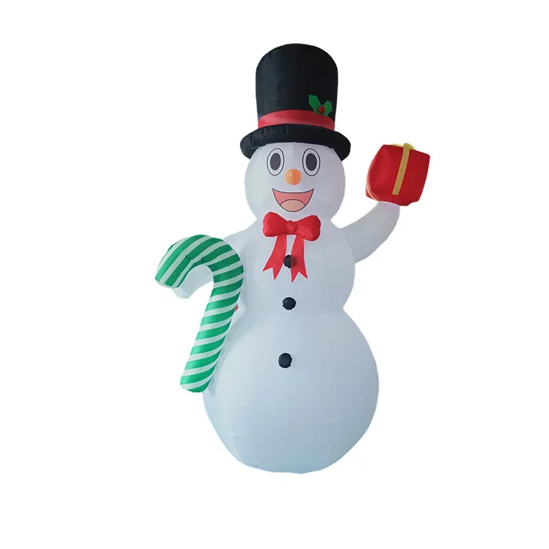 

Christmas supplies 3 meters giant inflatable Christmas snowman air mold LED luminous holiday decoration garden ornament