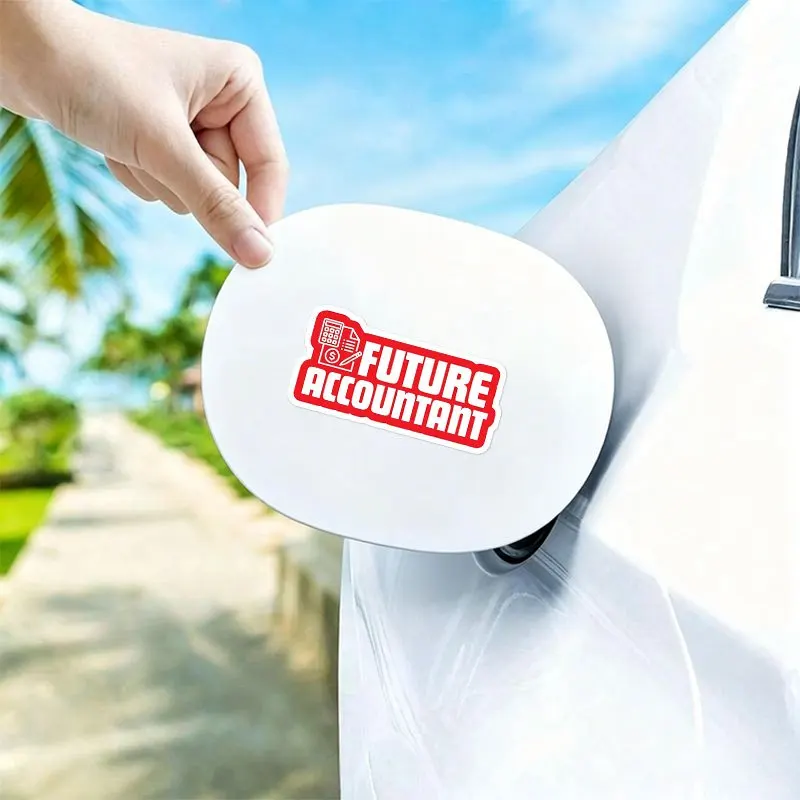 

1Pc Funny Future Accountant Vinyl Sticker, Waterproof Decal for Motorcycle Car Bumper Laptop Wall Decor