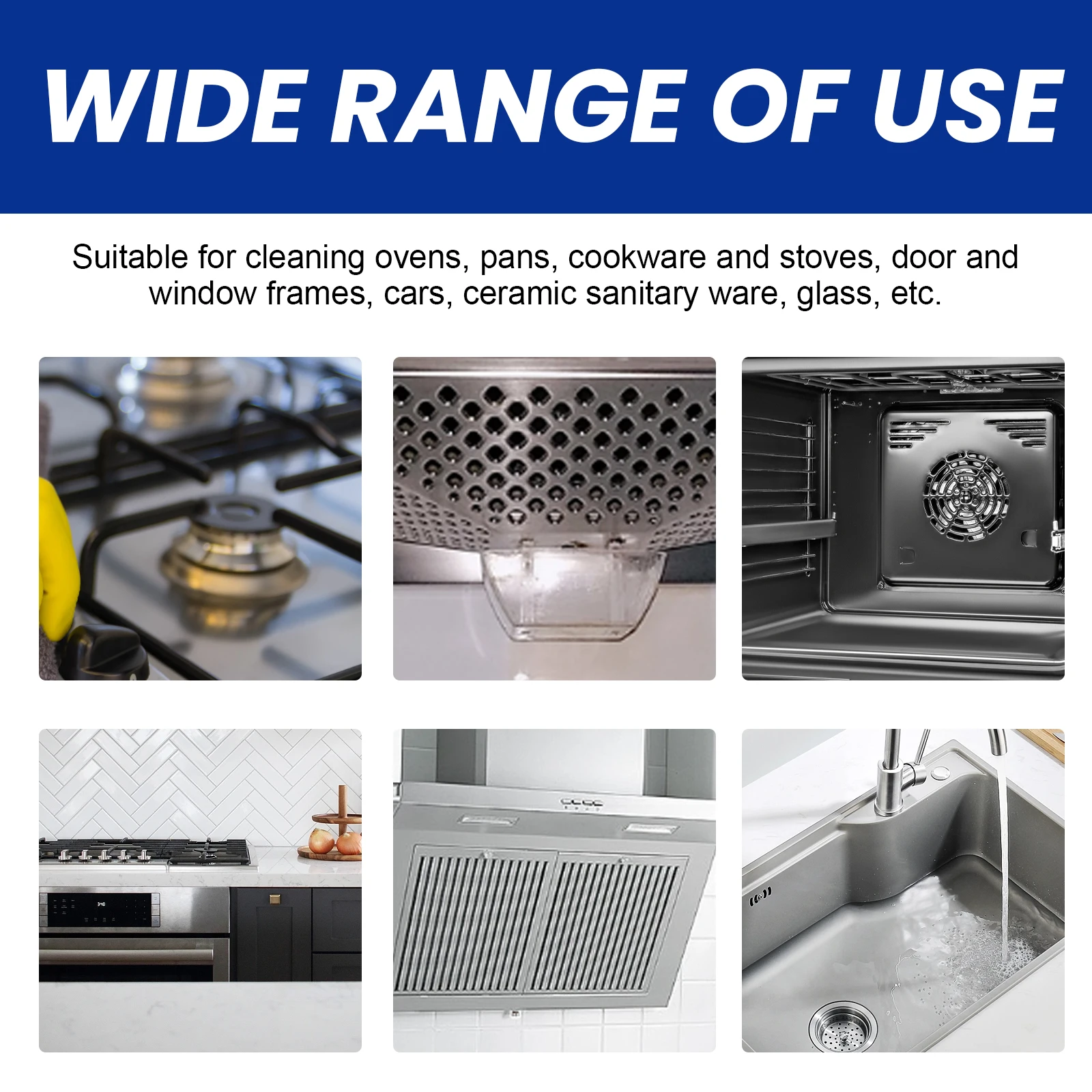 منظف Jaysuing متعدد الأغراض لإزالة بقع الصدأ وإزالة الشحوم وتنظيف الأوساخ السوداء وكريم تنظيف أواني الطبخ #2