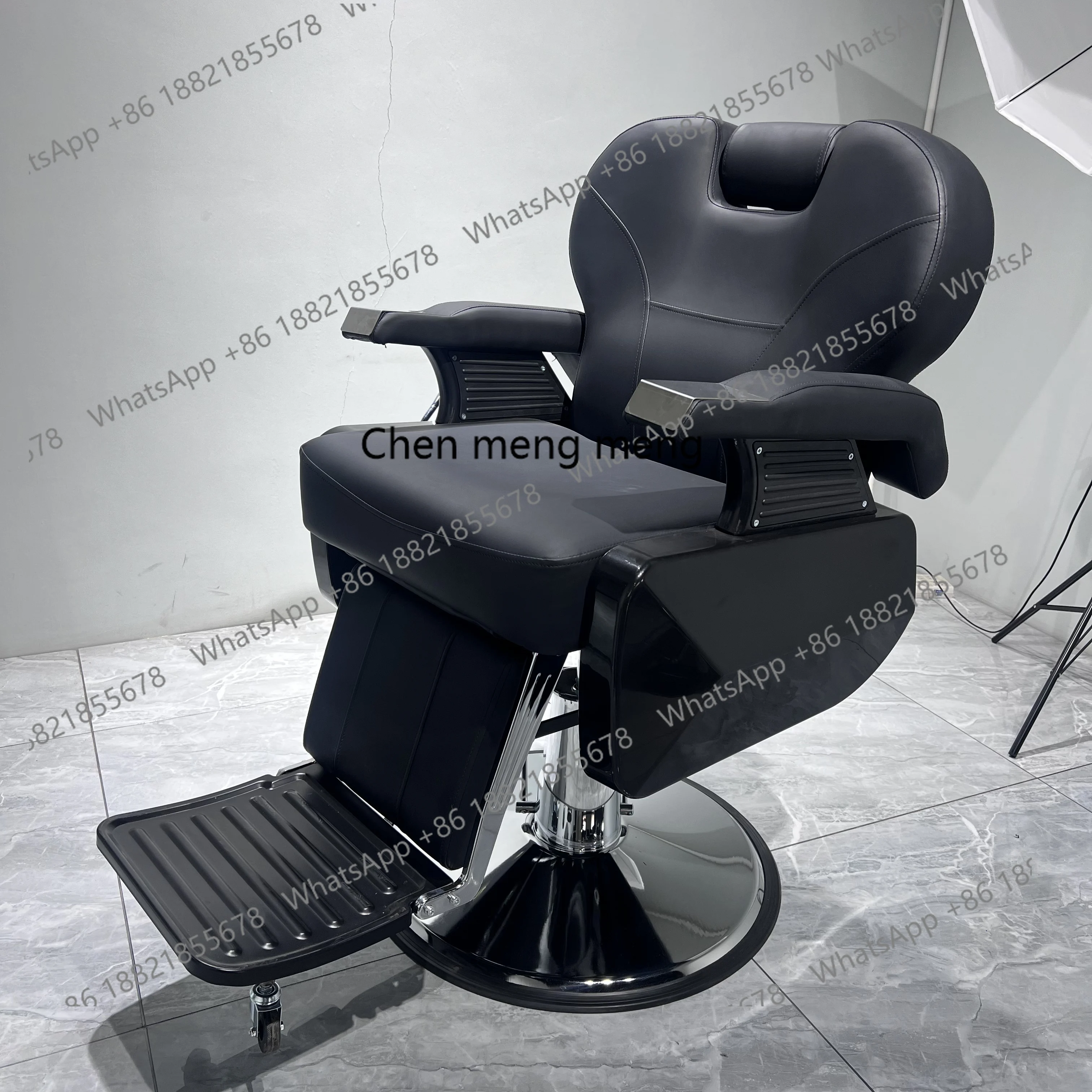 

Retro oil head big chair shaving down high-end hair salon special barber shop hair cutting chair men's hair cutting chair