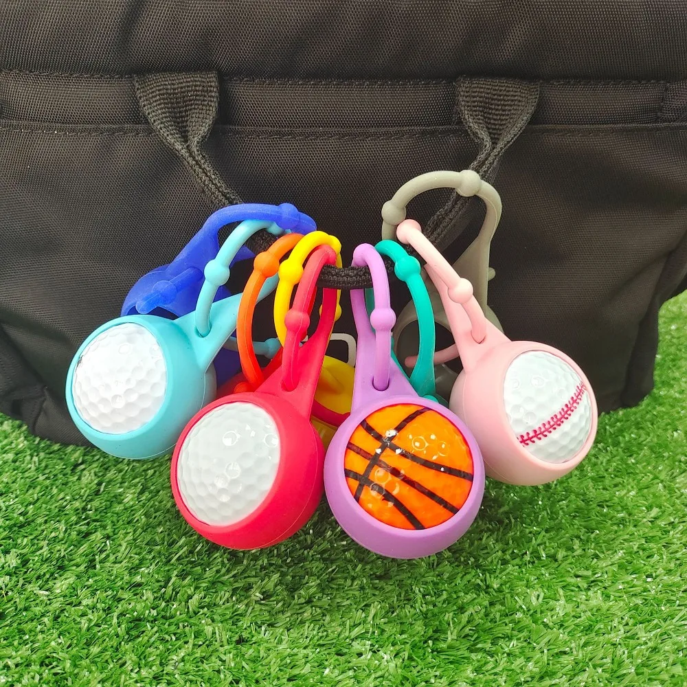 Portable Silicone Golf Ball Protective Cover Lightweight Golf Ball Storage Sleeve Golfer Outdoor Accessory