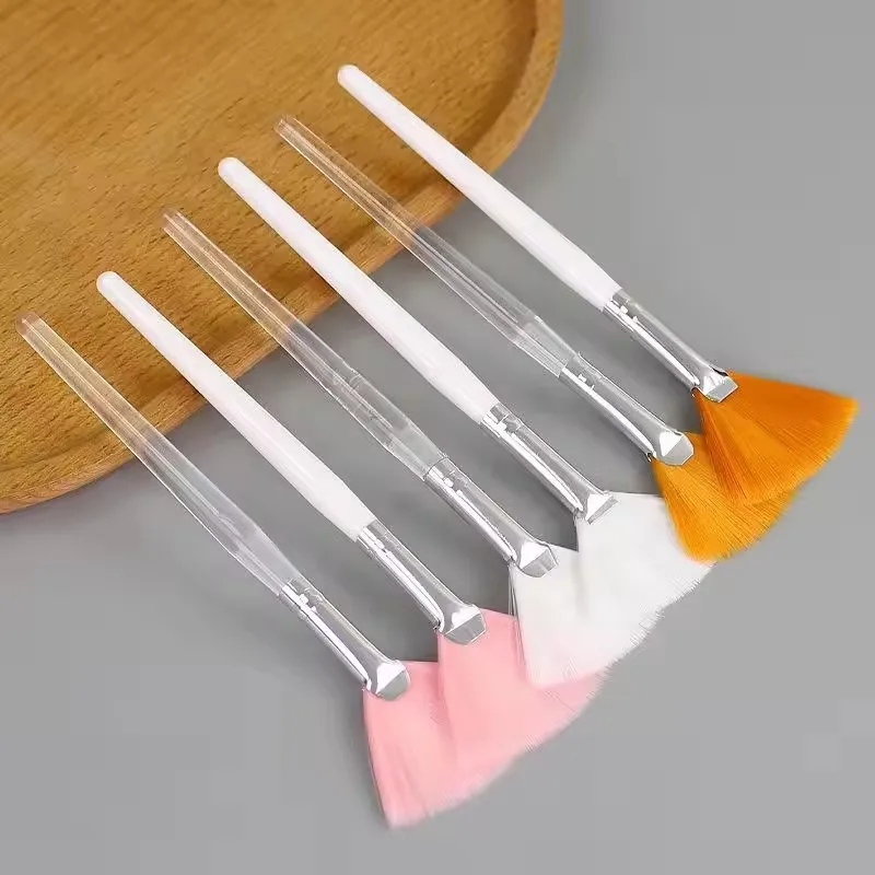 Beauty Facial Mask Brush Fan Shaped Facial Mask Brush Hydrotherapy High Gloss Fruit Acid Brush Essential Oil Removal